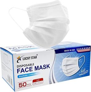 China White Disposable 3ply Disposable Face Masks ASTM Level 2 13g wholesale