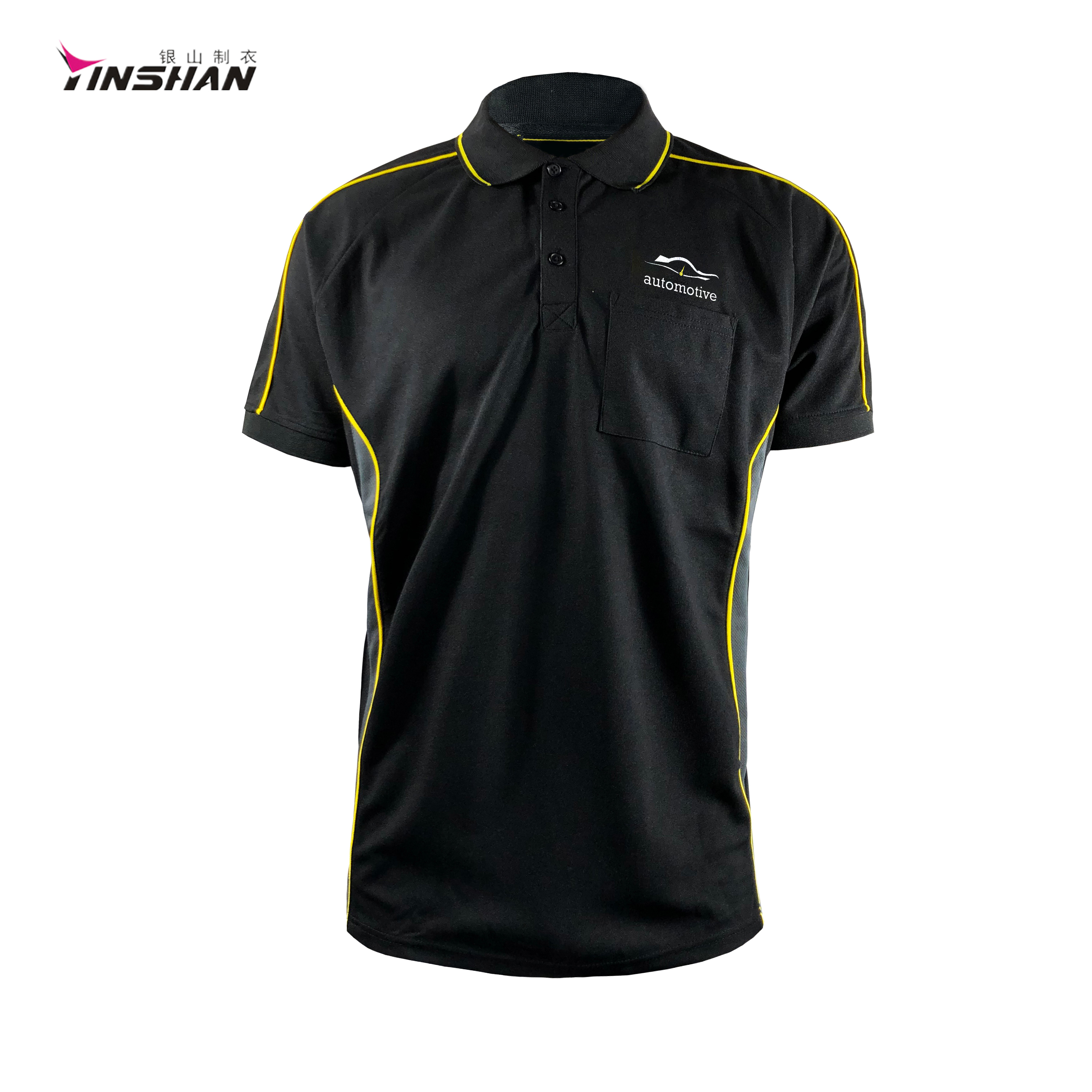 Stylish 100% Polyester Sublimation Polo for Men's F1 Car Racing and Bicycle Racing Wear