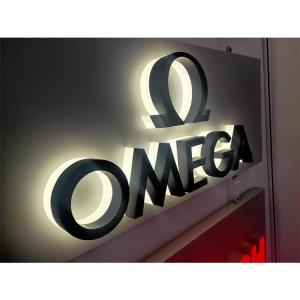 China Customization Backlight Number Led Logo Signs Outdoor Business Company Decor 3D Backlit Metal Sign Letter wholesale