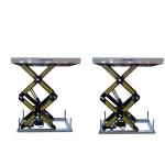 1 Ton 1300mmx820mm Hydraulic Double Scissor Lift Table Cart 70.08in