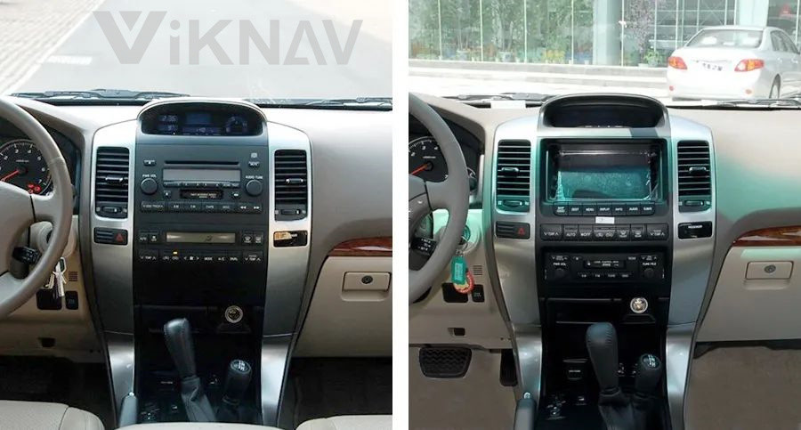 10.4 Inch Android Auto Stereo For 2002-2009 Toyota Prado Navigation GPS Multimedia DVD Player Wireless Carplay Wifi
