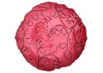 Embossed Round Charger Crystal Glass Plates Aluminium Painting 32cm