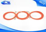 Orange cable OM2 fiber optical cables 50 / 125 Multimode , Fiber Optic LC - SC