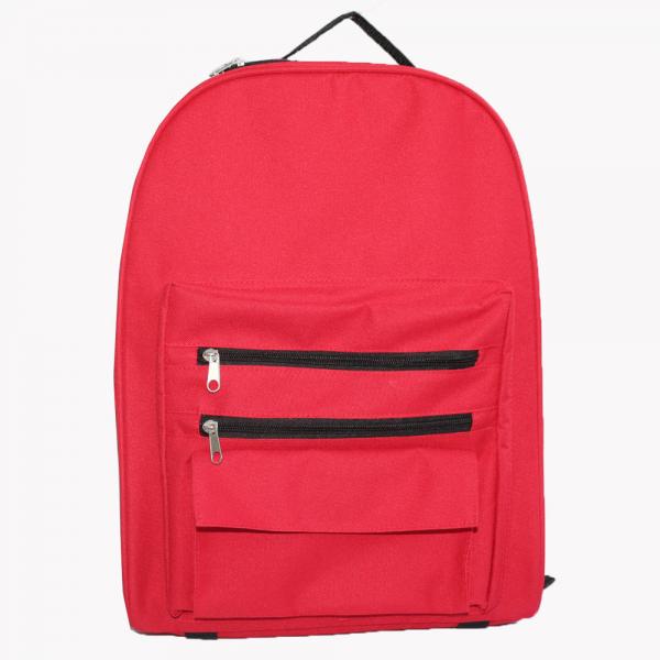 Quality Ultra Light Simple Polyester Primary School Backpack for sale