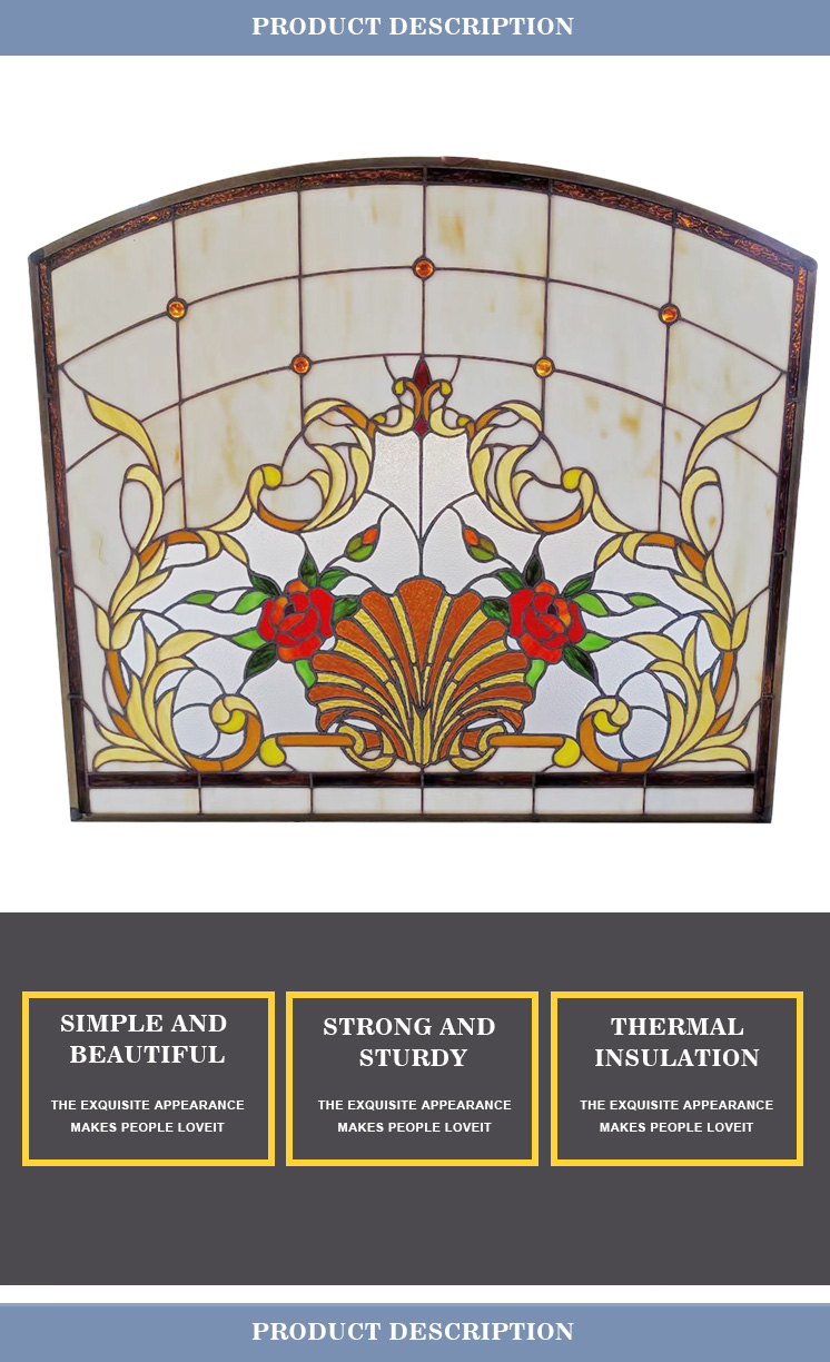 Customized Stained Glass Windows Decorative Glass simple beautiful