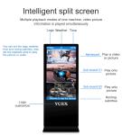 Black HD Screen Indoor Digital Advertising Display USB Powered For Pharmacy