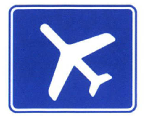 Good Price Traffic Sign General Road Guidance Signs Blue and White Color Sheet