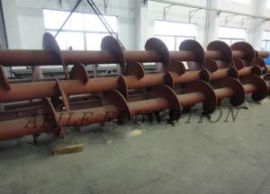 China Three Shaft Mixing Drilling Pipe 3200Mm Groove Length wholesale