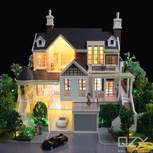 China House Interior Architectural Maquette Model 1/25 Oak Forest Villas ODM wholesale