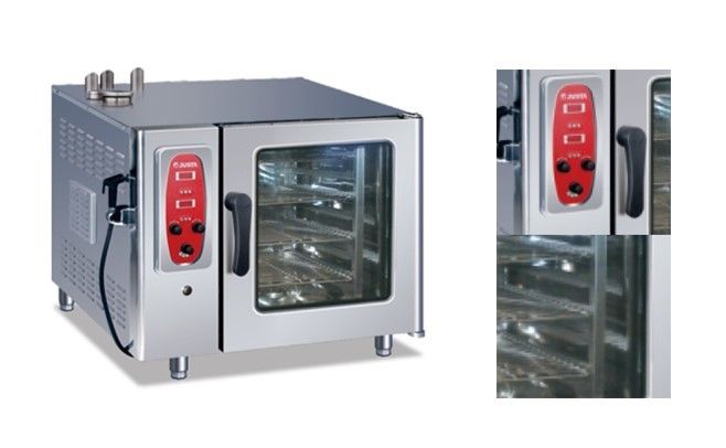 6 Trays Combi Steam Oven , 304 Stainless Steel Rational Electric Combi Oven