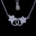 925 Silver Music Treble Clef High Note Necklace Rhythm For Musician / Wedding