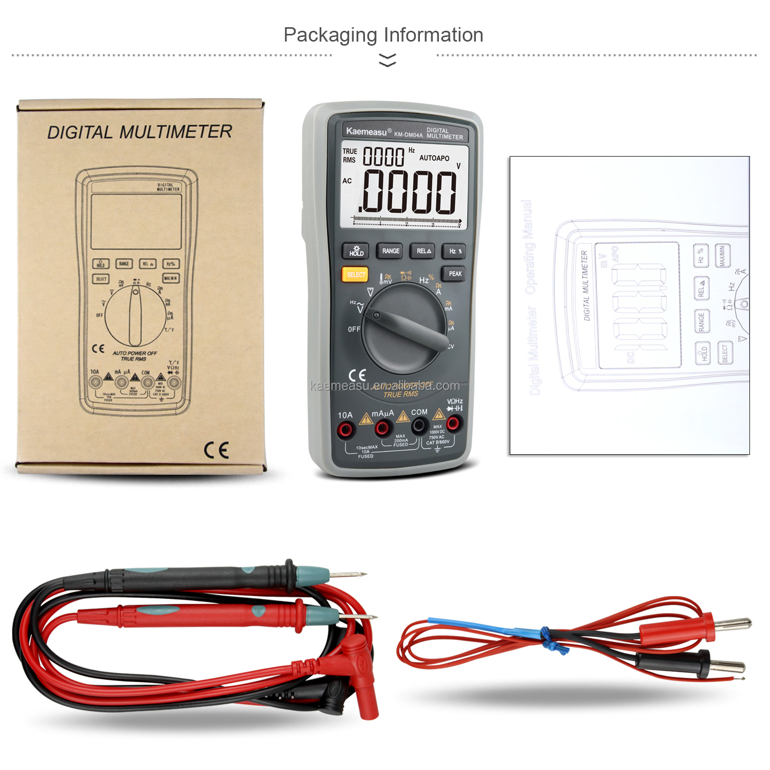 04A New upgrade Anti burn 20000 Counts Bar Graph Display High Accuracy Electric Digital Multimeters