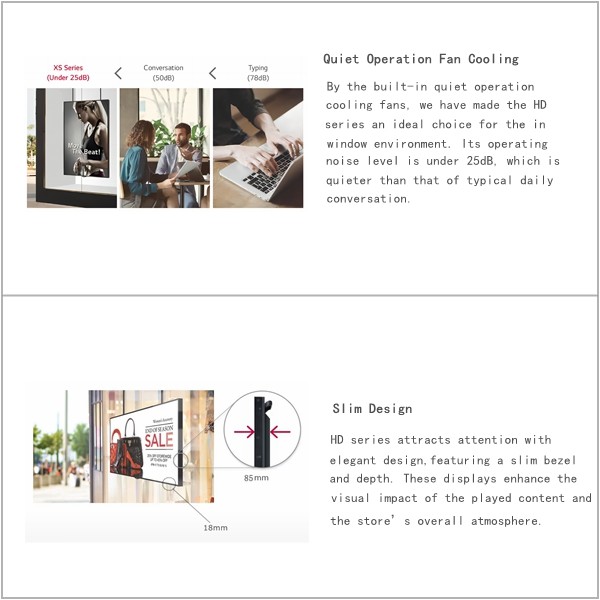 Kiosk Lcd Display Monitor Stand 3500nits 43 Digital Signage Display Restaurant Shop Wall Mount