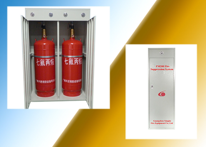 150L FM200 Fire Suppression Cabinet System For Environmental Protection