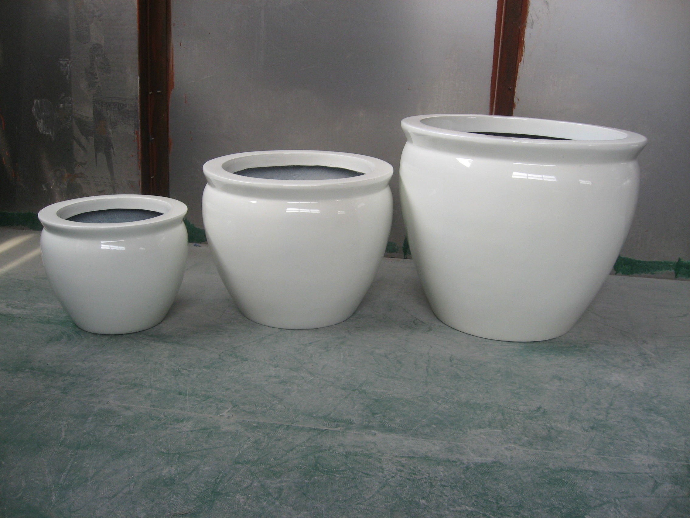 Large Fiberglass Flower Planters Indoor Resin Outdoor Pots Customized