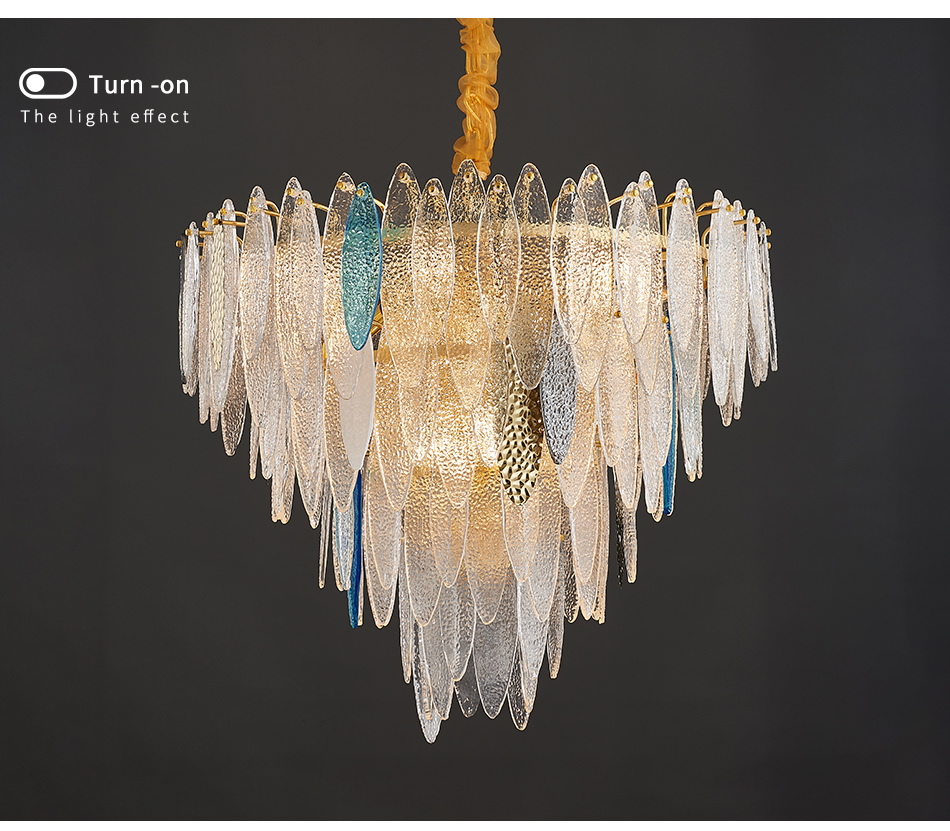 Round Multilayer Crystal Chandelier for Living Room Dining Room kitchen pendant light(WH-CY-237)