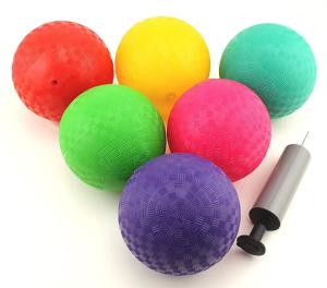 China EN71 Rubber Playground Kids Toy Balls Multicolored Ultralight wholesale