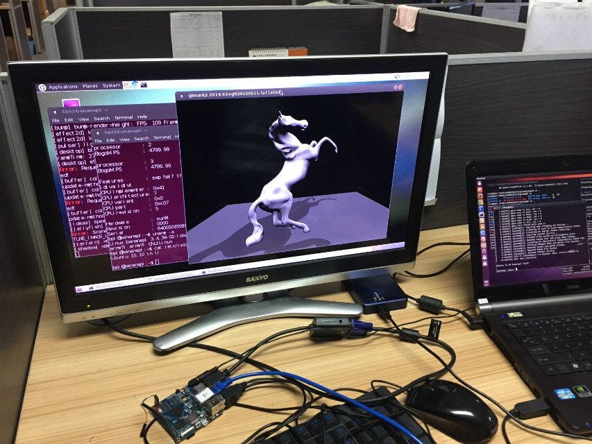 Customize-friendly SBCs Banana Pi M2 plus 1Ghz ARM7,1GB DDR3 ,8G eMMC flash is better than NanoPC-T3