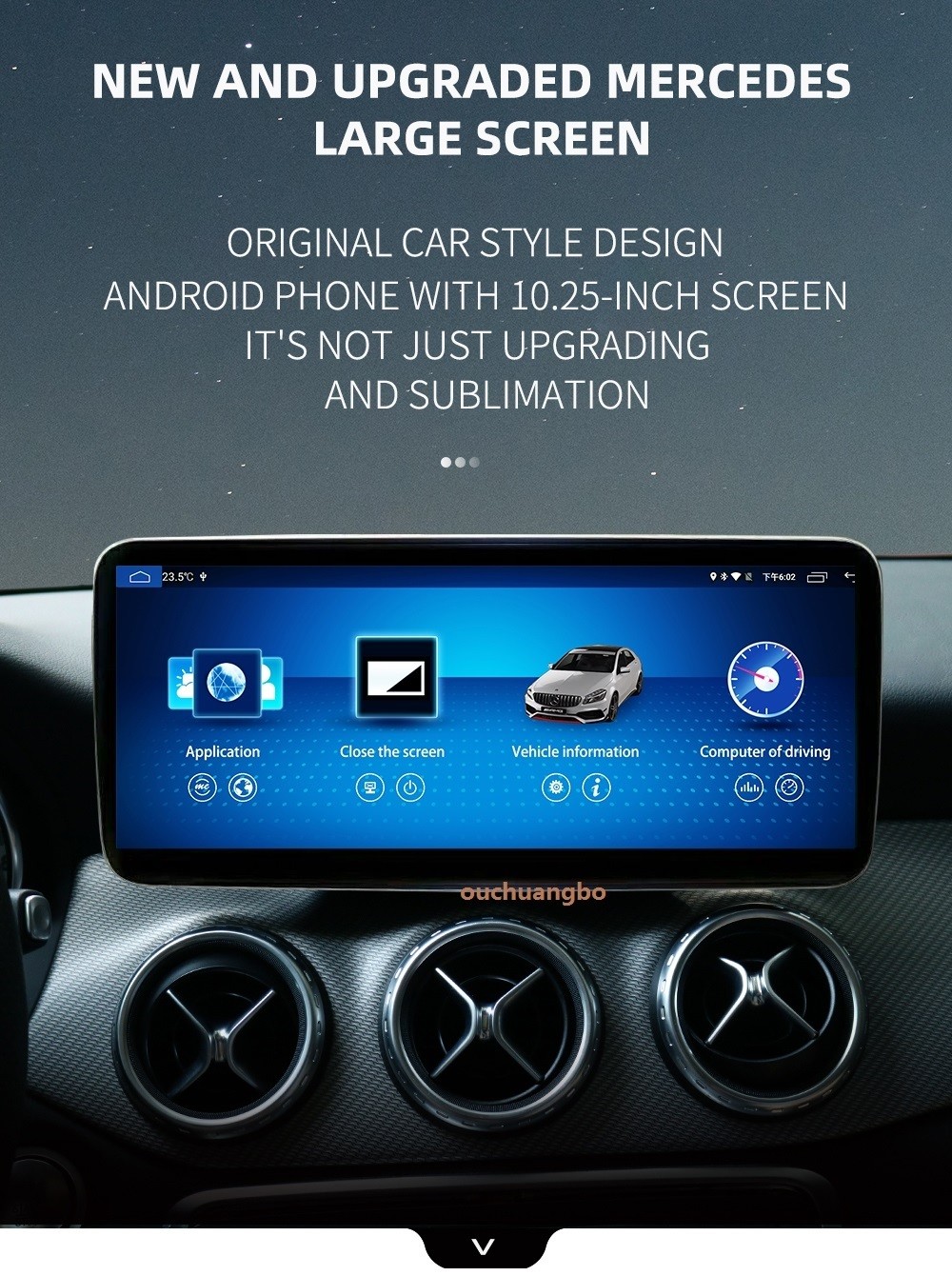 Ouchuangbo original car style 8 inch car audio gps for Mercedes Benz W204 C200 C220 C300 2007-2011 android 9.0 OS 4+64