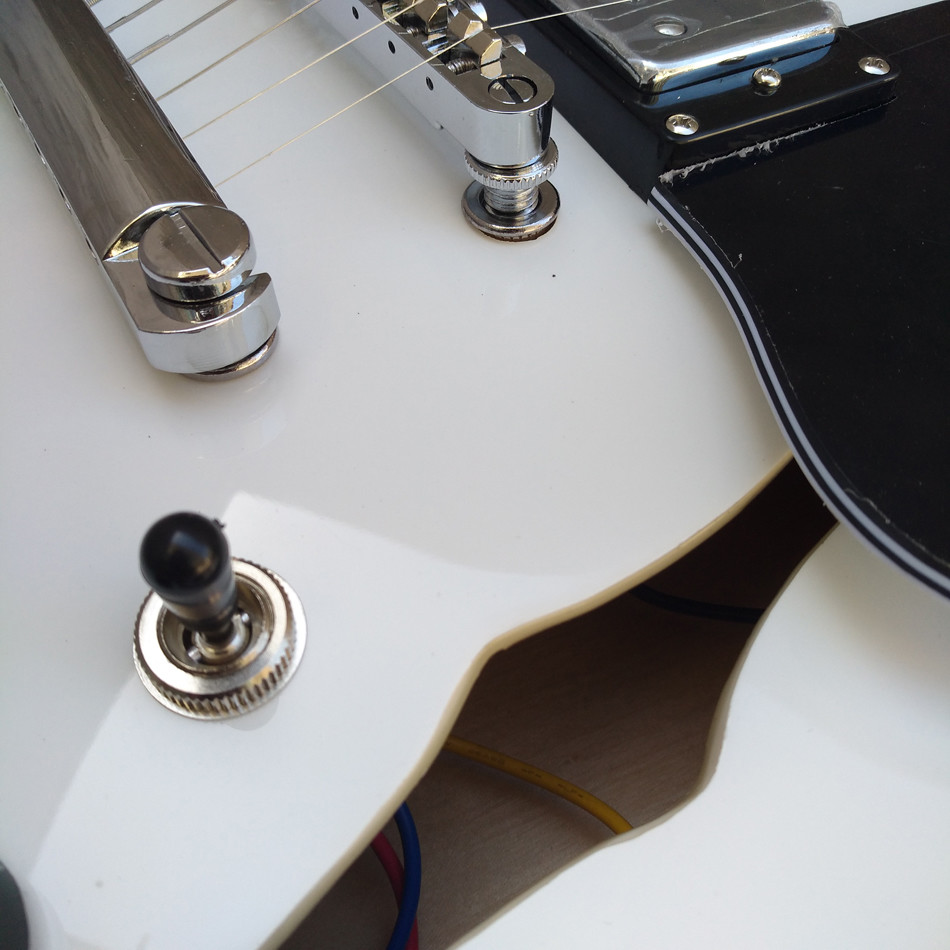High quality hollow body jazz electric guitar, rosewood fingerboard black binding electric guitar, free shipping