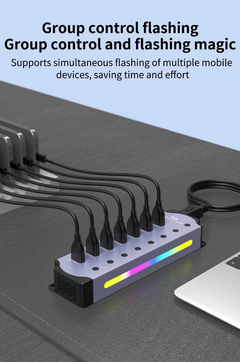 Customized Logo Accepted Speed USB 3.0 Hub with 7 Ports and Aluminum Alloy Design