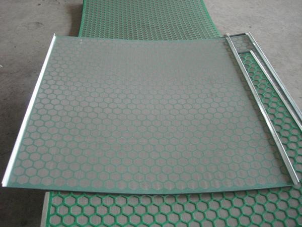 Hook Strip Flat Mi Swaco Shaker Screens For Oil / Gas Drilling Stainless Steel