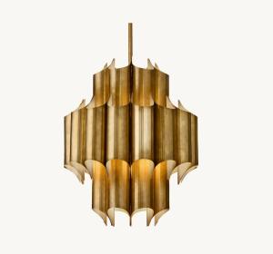China Indoor Brass Tube Chandelier 24'' Cathedral Brass Chandelier 100V - 277V wholesale