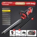 Brushless Battery Powered Hedge Cutter Rechargeable Garden Trimmer DC21V