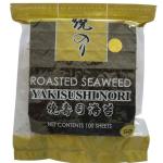 Golden Roasted Yaki Nori Seaweed Crispy 50 Nori Algae Sheets