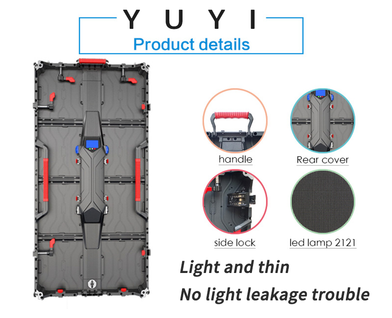 Customizable Cabinet Size Indoor Led Display Screen Panel Customizable Rental Led Screen 500*1000mm