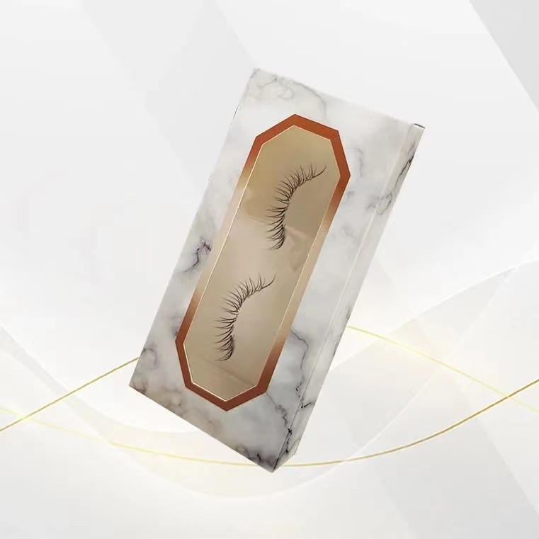 Chinese Factory Customized Elegant Eyelash Box Packaging with Window Display