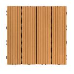 Residential Outdoor Decking Tile Embossed Waterproof Wood Deck Planks