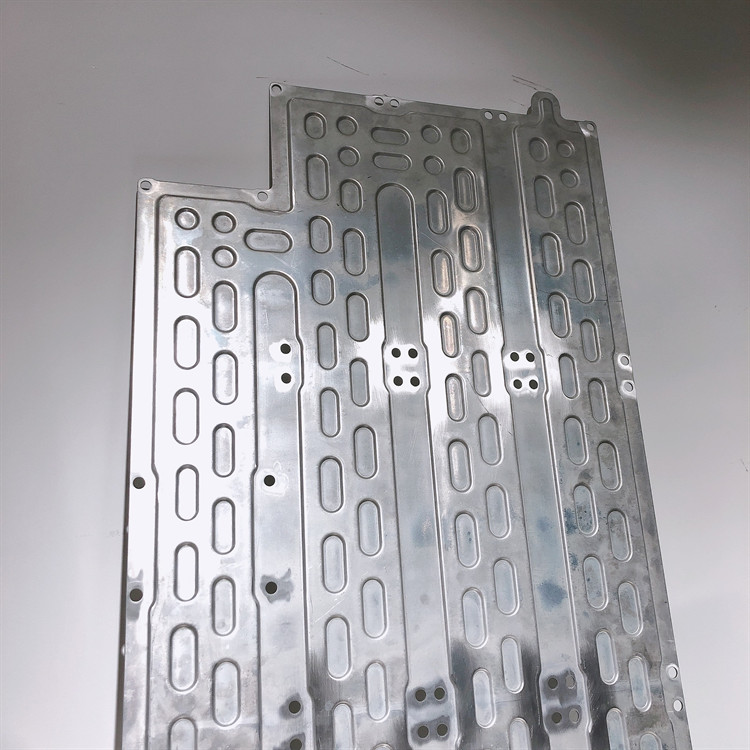 Lithium Ion EV Battery Pack Aluminum Type Stamping Liquid Cooling Cold Plate For Cars