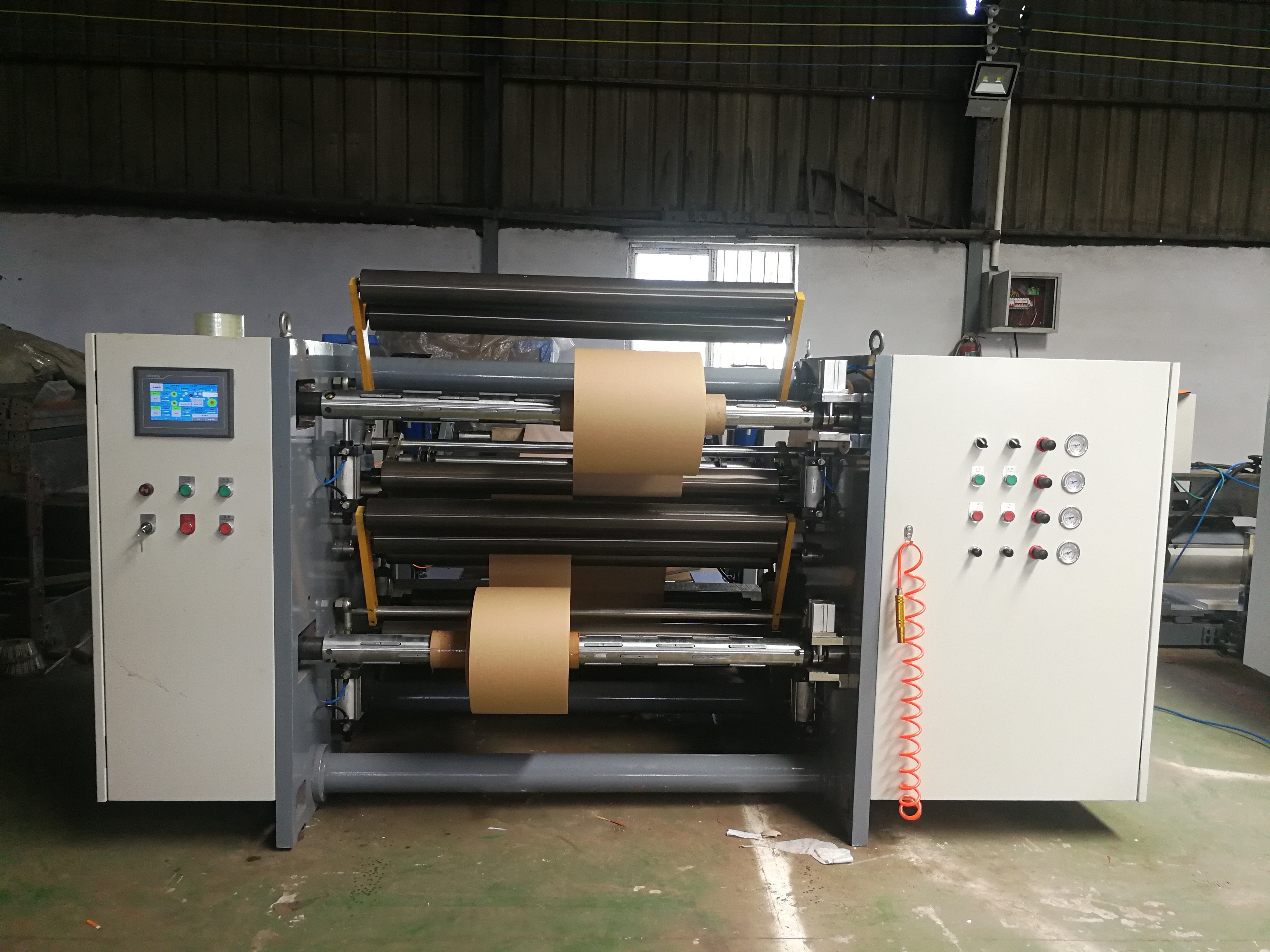 Fully Automatic Tension Slitting Machine For PET / BOPP 300meters/Minute