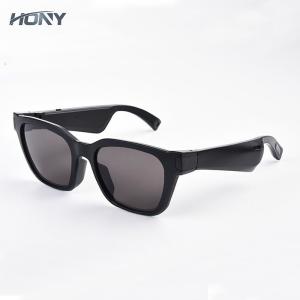China IPX4 Water Resistance Intelligent Polarized Sunglasses Black Frame Gray Lenses wholesale