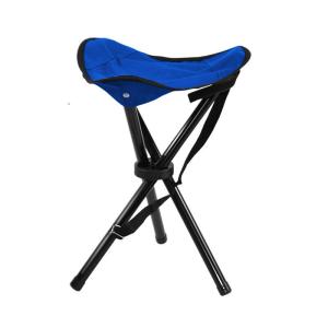 China 38CM Stainless Steel Camping Outdoor Chairs Portable Fishing Three Leg Folding Chair wholesale