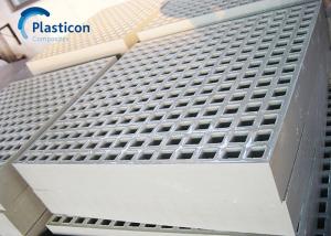 China Glass Fiber FRP Grating 2000mm Length Fiberglass Grate Panels wholesale