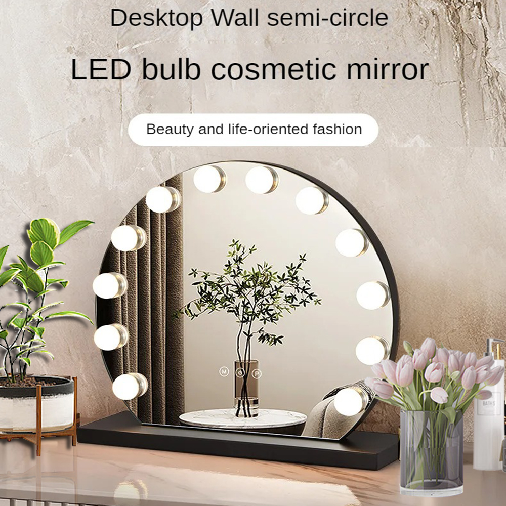 Extra LOGO Yes Custom Chrome LED Light Bulb Hollywood Mirror for Fashionable Vanity