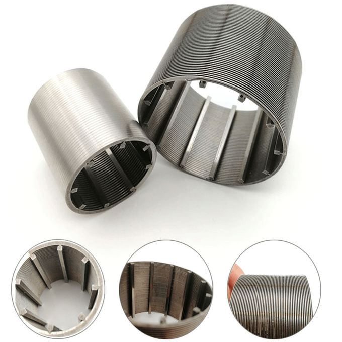 43/60/90um 40 Micron Ss316l Wedge Wire Screen Filter