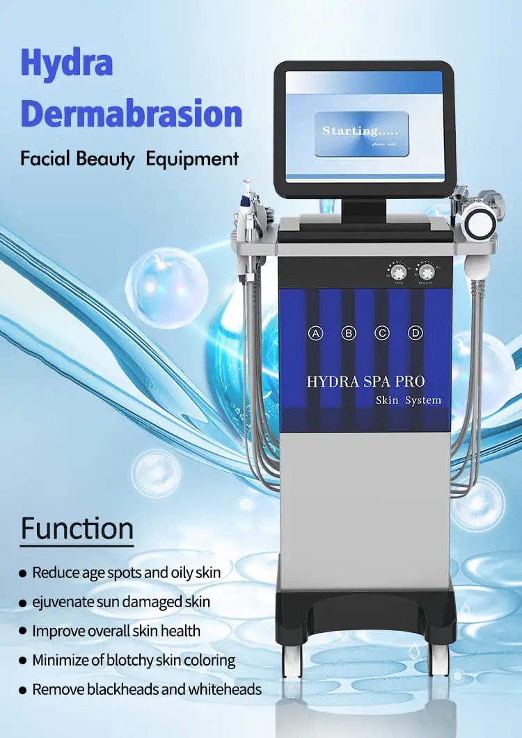 Multifunction Hydra Facial Machine Stationary Oxygen Beauty Machine 14 In 1