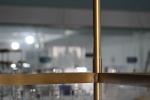 Lacquered Burnished Finish Brass Crystal Chandelier Tiered Round Chandelier With