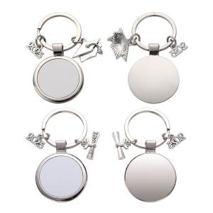 China DIY Creative Sublimation Keyring Blanks Personalized Graduation Keychains wholesale