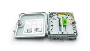 China ABS 1*12 Fiber Optic Termination Box 0.6kg Optical Fiber Distribution Box wholesale