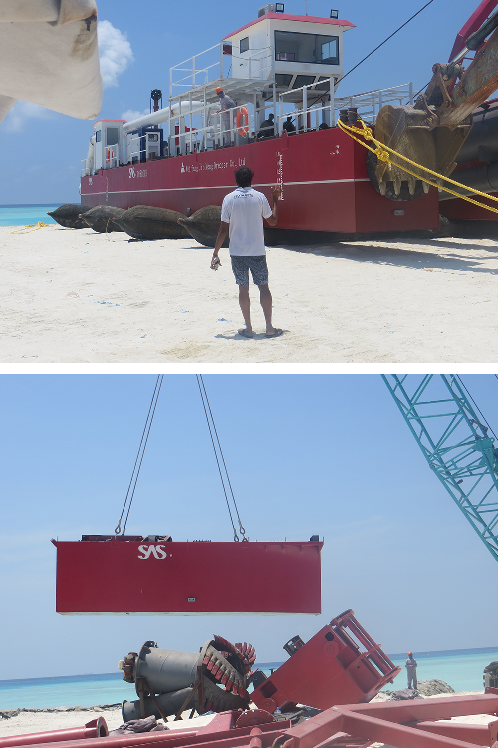 JMD450 Dredging Suction Dredger Ship installation and training