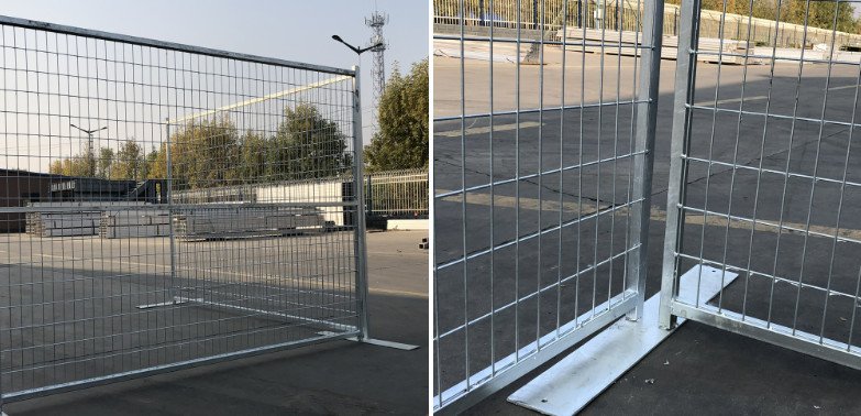 Canada Temporary Panel Fence Portable Fencing 2.1*2.4m For Sports / Concerts
