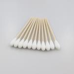 Long Stem Wood Stick Cotton Swabs OEM ODM Service Biodegradable