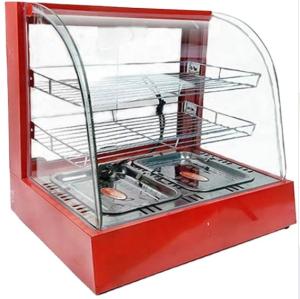 China 220V 60Hz Food Warmer Display Cabinet tempered glass wholesale
