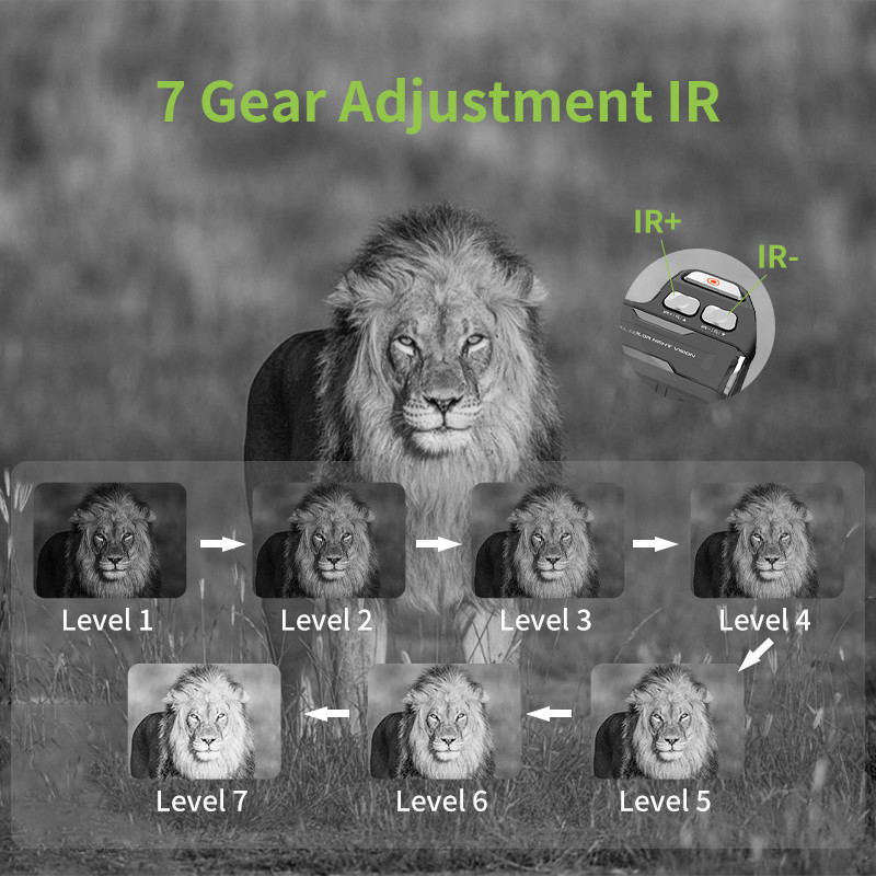 4K Wildlife Night Vision Binoculars Infrared Adjustable Day And Night Binoculars