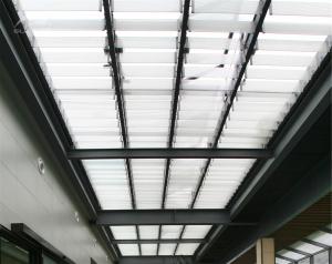 China Bamboo Sun Shading Louvers Decoration Energy Conservation Polyester Coating wholesale