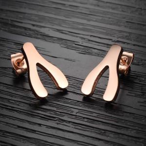 China Tagor Stainless Steel Jewelry Factory High Quality Fashion Earring Studs Earrings TYGE012 wholesale